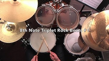Drum Lesson Resources: 8th Note Triplet Rock Beats #1