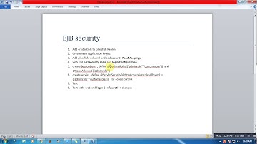 EJB web application security glassfish netbeans