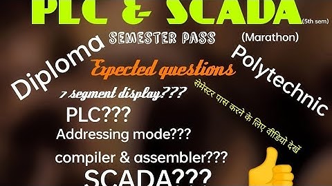 PLC AND SCADA(MOST IMPORTANT QUESTIONS)