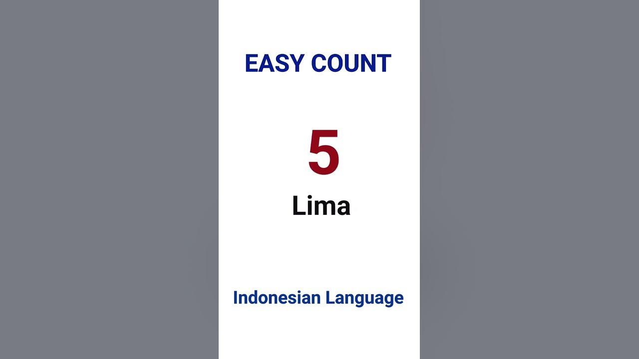Count 1 to 10 in Indonesian Language for Beginners learnindonesian bahasaindonesia indonesia