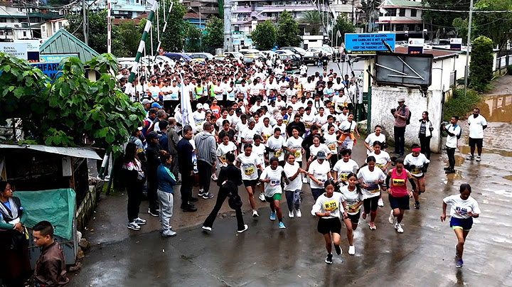 The 6th Edition Shillong 10k Run as part of the Olympic Day Celebration 2025