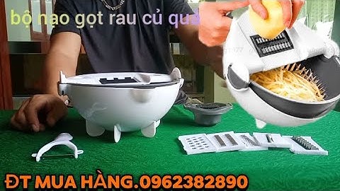 bộ nạo bào gọt tạo hình các loại rau củ quả kiêm chậu rỗ đa năng tiện ích cho mọi nhà bếp