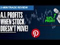A.I. Profits When Stock Doesn&#39;t Move! | Elliott Wave Options Trade Review No.686 - PINS