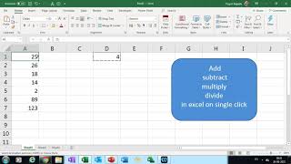 Excel Tips  & Tricks- Multiply,Add,Subtract And divide in excel on Single click screenshot 4