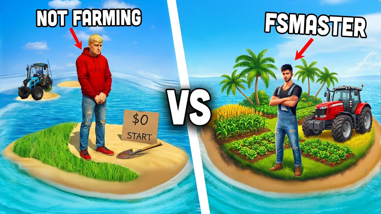 0$ START on the ISLANDS! 🚜 1vs1 with @FSMaster.official 🌴🚜