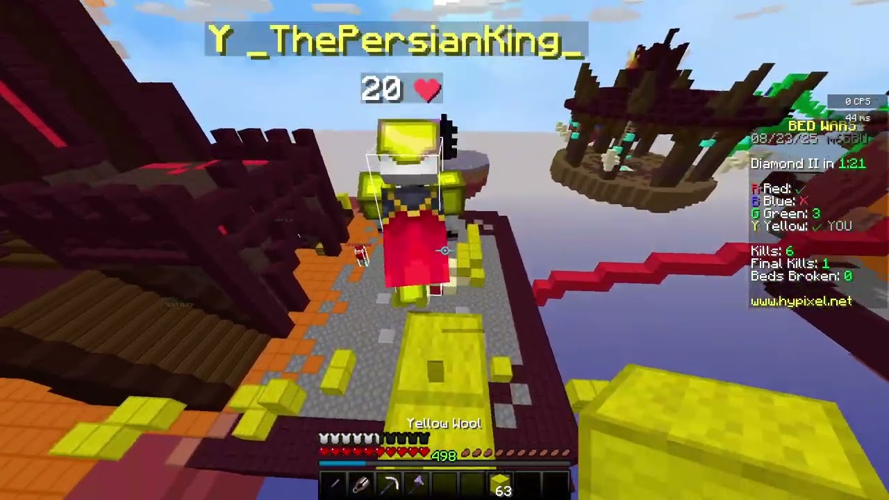 I bow spam to beat a sweaty bedwars team