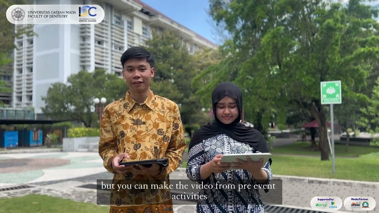 Video Assignment Guidelines of Dental Summer Course Faculty of Dentistry, UGM 2026