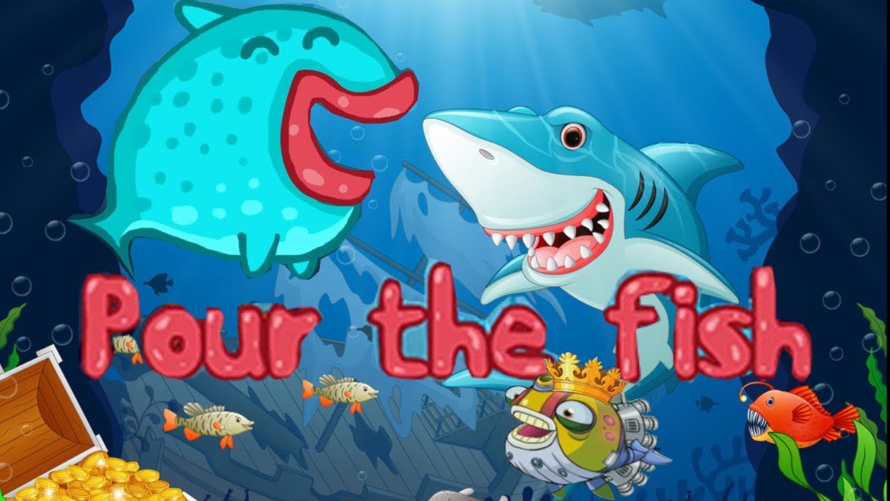 Спасти рыбку.Детская Игра Мультфильм Залить рыбу (Pour the fish) YouTube