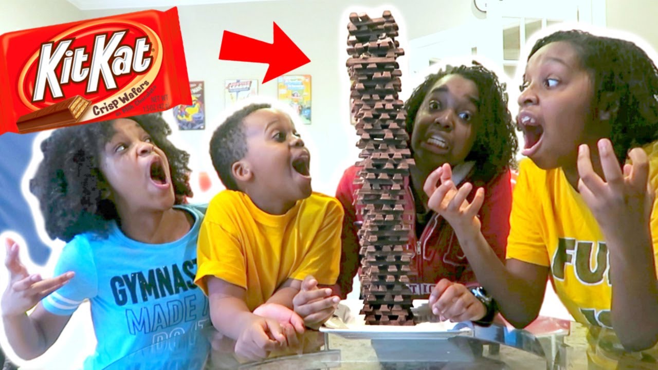INSANE KIT KAT JENGA TOWER! (IT COLLAPSED) YouTube