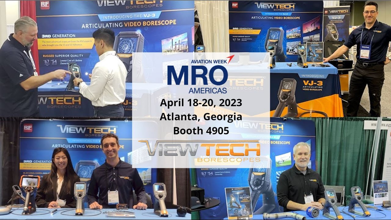 MRO Americas Aviation Week 2023 - Exhibitor ViewTech Borescopes - AMT Inspection Video Borescopes