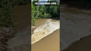 Flood Warning Water Levels: Finley River Bridge Ozark, Mo | Stay safe! #Flood #River #Bridge