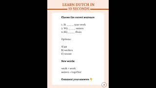 Learn Dutch A1 | Day 2 Quiz  | Can You Answer This?