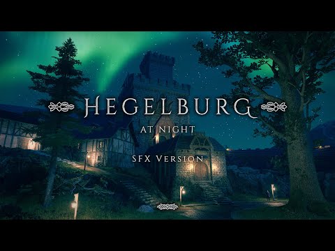 Hegelburg at Night Ambience | 40 minutes of Medieval Fantasy Night Atmosphere | No Music | ASKII