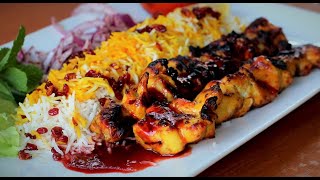 Joojeh kabab Recipe  Persian Saffron Chicken kebab