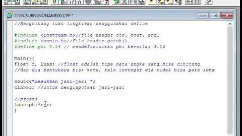 [C++] Cara Menghitung Luas Lingkaran menggunakan Define #7