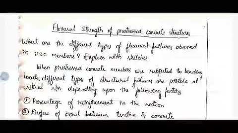 Flexural Strength of PSC Structures