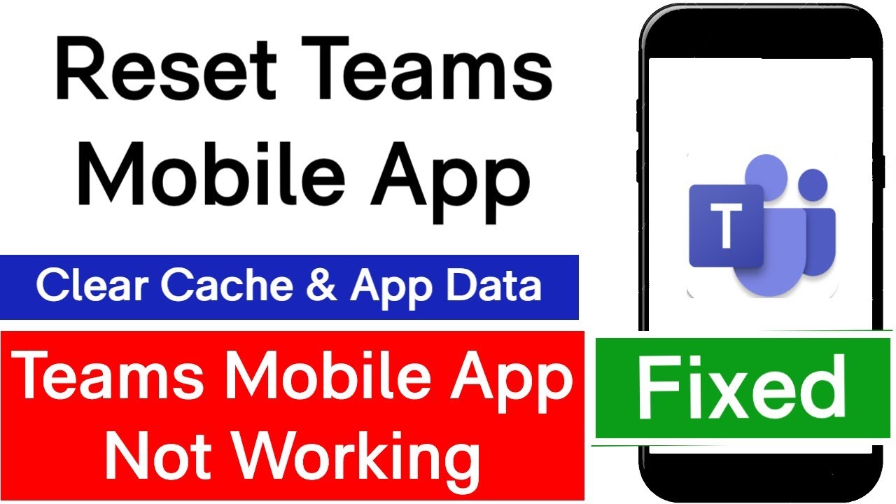 How To Clear Teams Mobile App Cache How To Fix Microsoft Teams App Not Working On Android Youtube