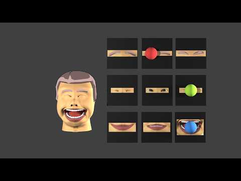 Smile and Laugh Animation Made with Blender Using Shape Keys and Drivers