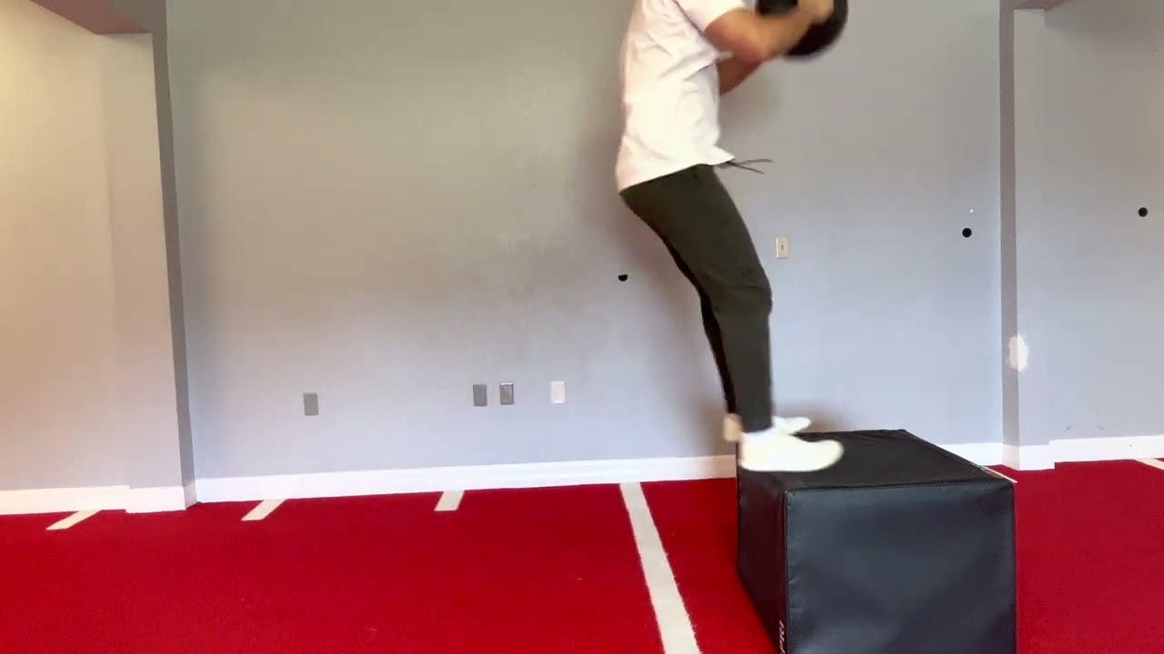 Drop Step Medicine Ball Box Jumps YouTube