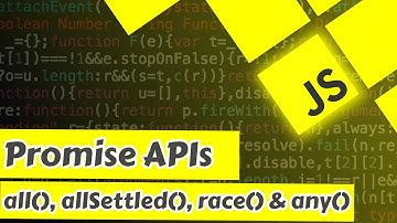 16. Promise APIs - all(), allSettled(), any() & race() in javascript | interview question in hindi