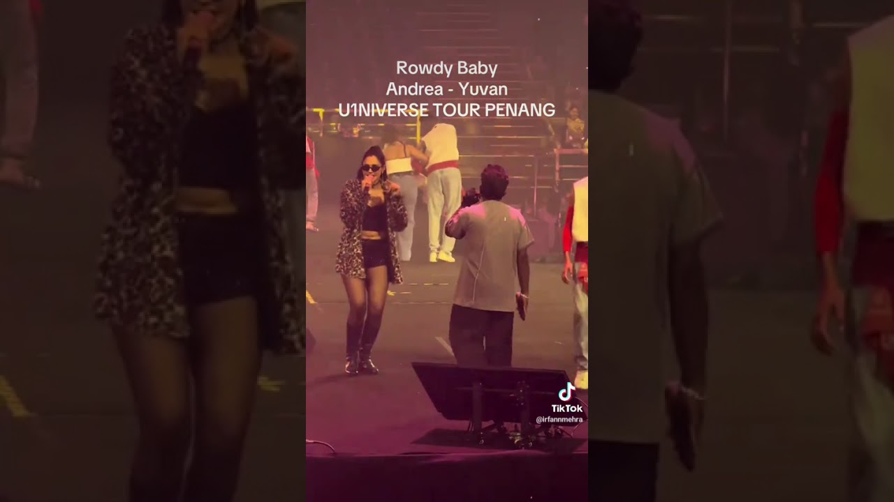 Rowdy baby performance by Yuvan Shankar Raja and Andrea at Yuvan Universe tour Penang Feb 14 2026