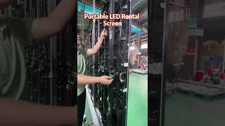 Protable LED Rental Screen#led #leddisplay #ledwall #ledscreen #ledfactory