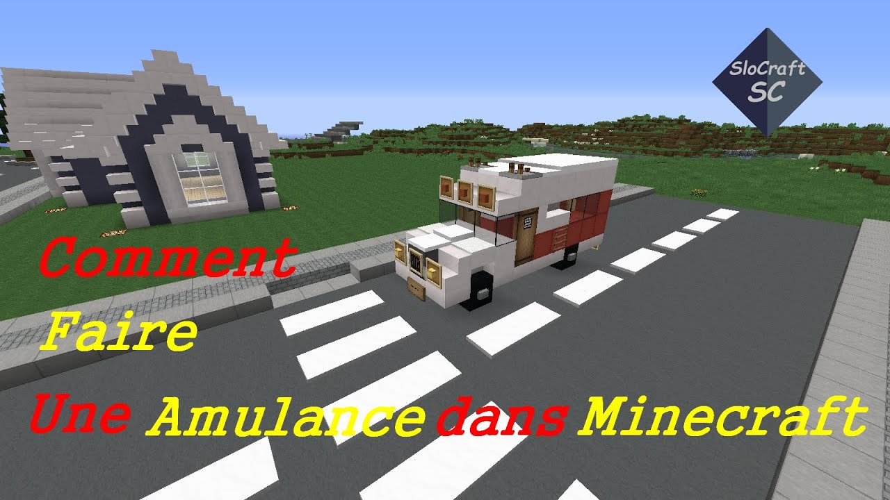 Comment faire une ambulance dans minecraft - YouTube