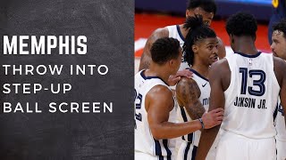 Memphis Grizzlies - Throw into Step-Up Ball Screen (Knick Action)