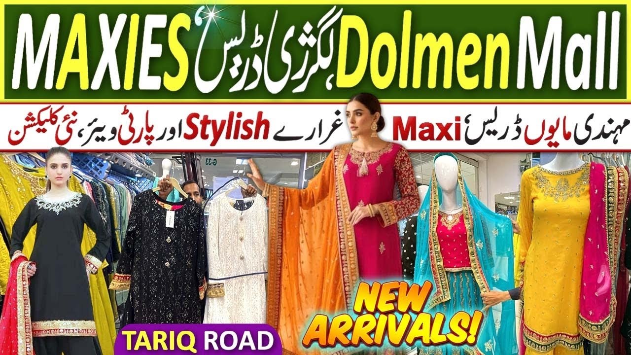 Tariq Road Dolmen Mall |Luxury Bridal & party wear Designer Dress | Mayon Mehndi,wedding wear,Mexies