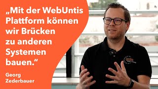 Georg Zederbauer erzählt über Integrationen mit der WebUntis Plattform.