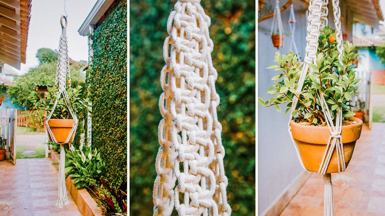Como Fazer Macramê para Pendurar Plantas | Tutorial Passo a Passo