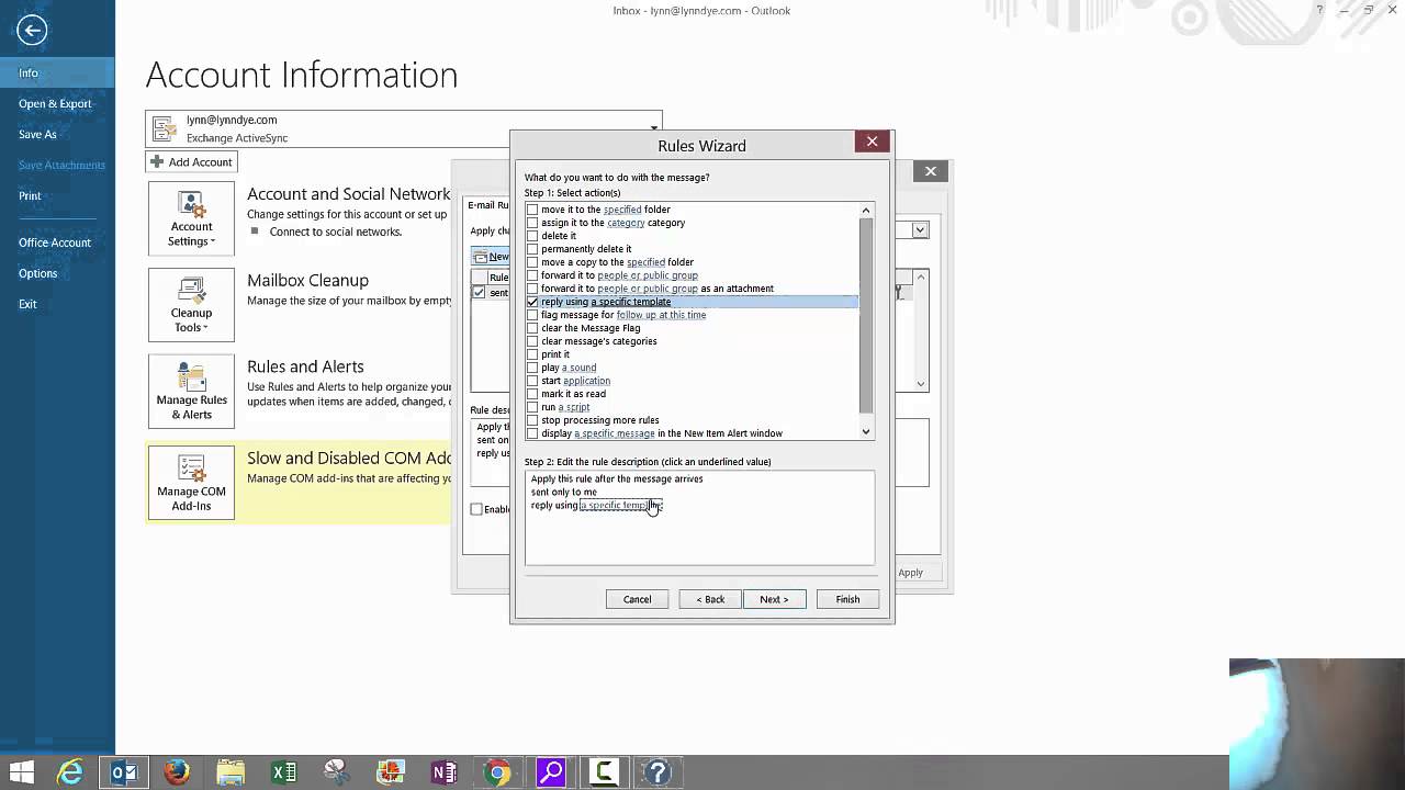 How to Set Up an Out Of Office for O365 & Your Outlook Email Account YouTube
