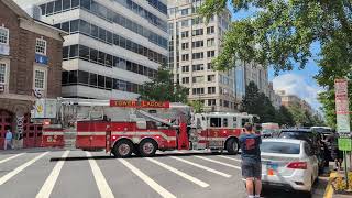 DCFD Tower Ladder 3 Responding 