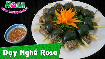 Ốc nhồi thịt hấp sả cực ngon, lạ miệng - Stuffed Snails Steamed with Lemongrass