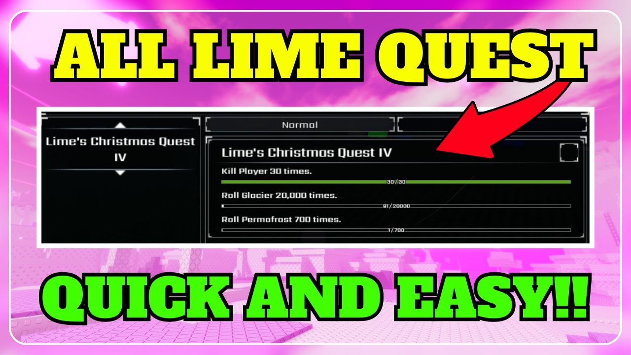 Souls Rng Lime ALL OF LIME'S QUEST IN SOL'S RNG AND HOW TO COMPLETE THEM FAST [3 ...