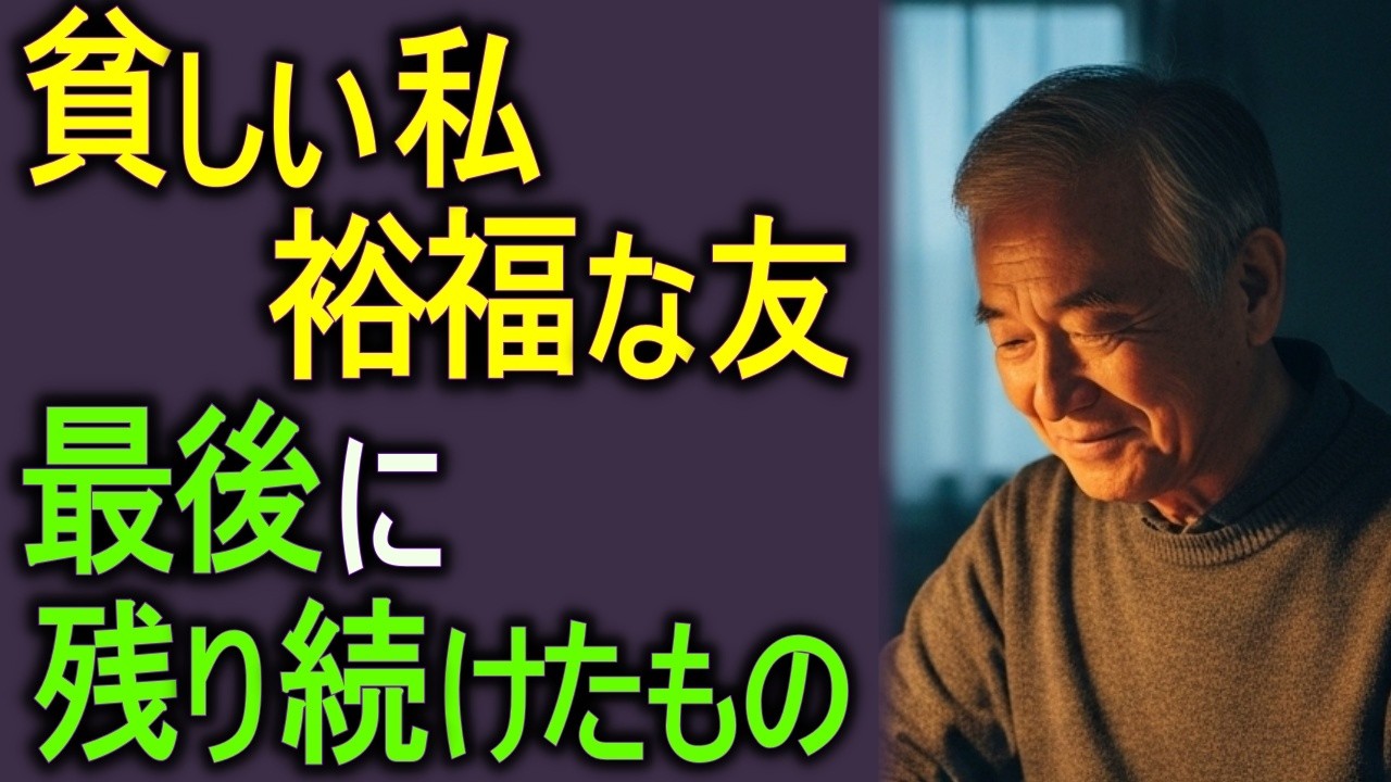 【最後の答え】老後に再会して気づいた人生の価値