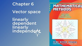 Mathematical Methods by SM Yusuf chapter 6 vector space exercise 6.2