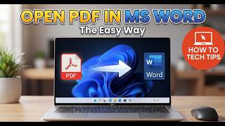 How to open pdf in word