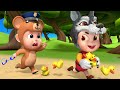 Catch the Thief! 🚓 Help the Lost Duckling | Police Song | Rosoo Nursery Rhymes