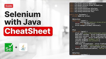 Selenium with Java Cheat Sheet