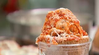 G R Deli serves viral Italian ice cream cone with meatballs