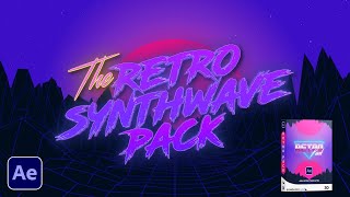 Retro Pack Promo | 400  Retro Synthwave 80s Templates for After Effects