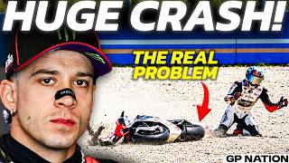 Bezzecchi CRASHED From The Lead Of His Home Race And Handed Marquez The Title Lead! | MotoGP 2026