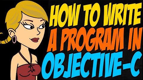 How to Write a Program in Objective-C