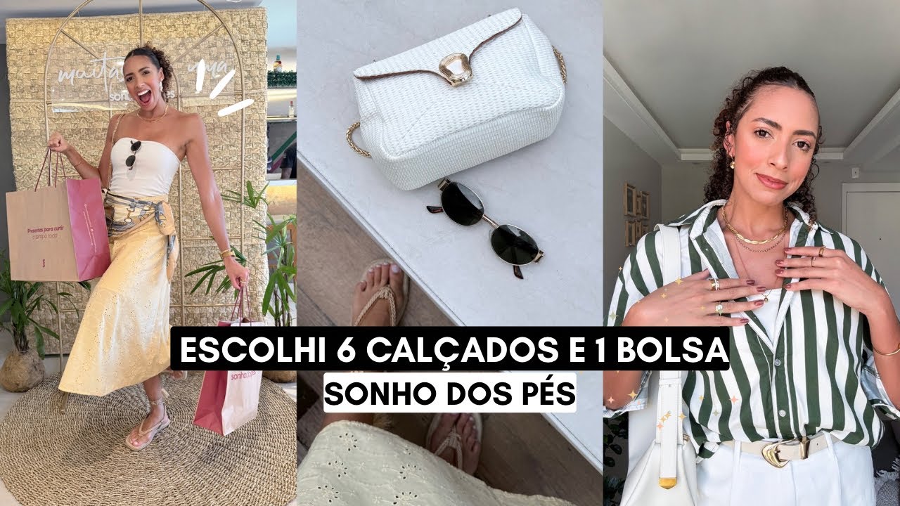 COMPRAS, TOUR E PROVADOR NA SONHO DOS PÉS | Calçados e bolsas para o fim de ano + looks Riachuelo