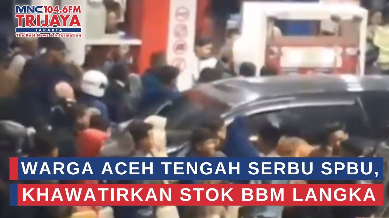 Warga Aceh Tengah Serbu SPBU, Khawatirkan Stok BBM Langka | Trijaya Update