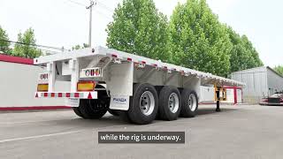 40ft 3 Axles Flatbed Trailer / Cargo Trailer Introduction