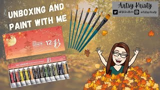 Holbein Irodori and Sarah Burns Studio x Craftamo Unboxing and Paint with Me