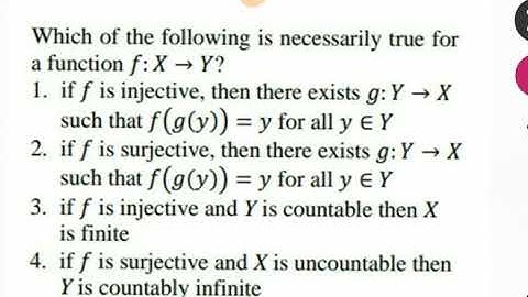 One to one and onto function...CSIR/NBHM/GATE