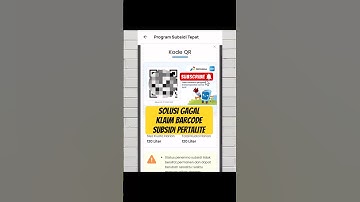 SOLUSI KLAIM BARCODE SUBSIDI PERTAMINA | QRCODE PERTALITE SUBSIDI #subsiditepatsasaran #pertalite